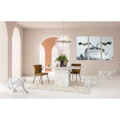 Artistico Marble Mermer Yemek Masası