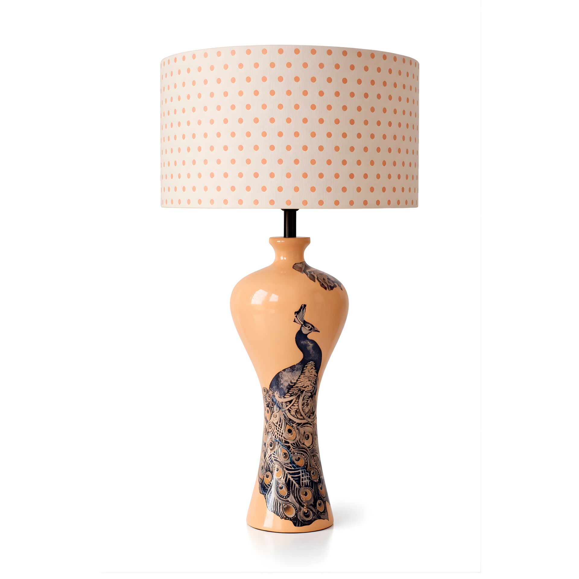 Nord Somon Gövde Desen Baskılı Başlık Dekoratif Abajur