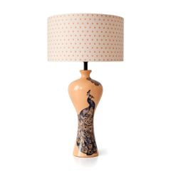 Nord Somon Gövde Desen Baskılı Başlık Dekoratif Abajur