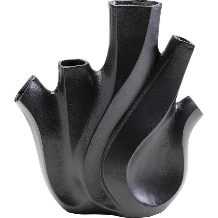 Vase Flame Black 29cm