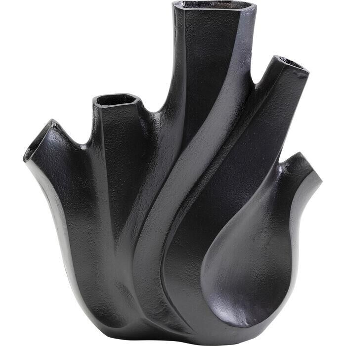 Vase Flame Black 29cm