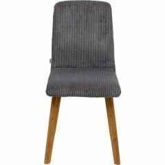 Lara Cord Grey Masif Sandalye