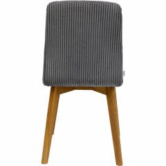 Lara Cord Grey Masif Sandalye