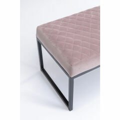 Rose Kadife Çelik Bench