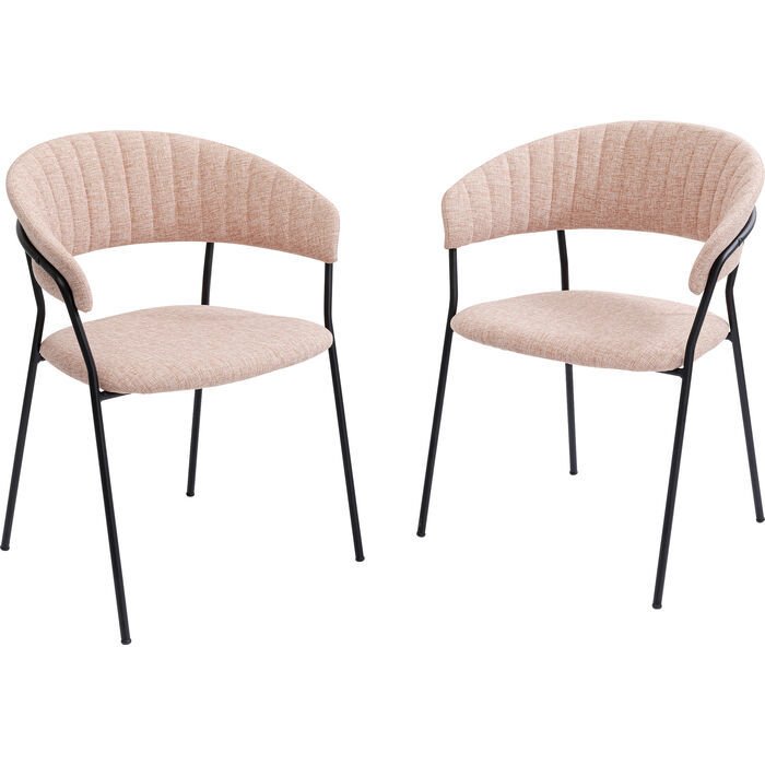 Armrest Belle 2'li Rose Sandalye