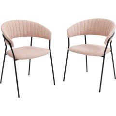 Armrest Belle 2'li Rose Sandalye