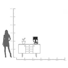 Table Lamp Octopus Black 47cm