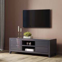 Lowboard Luxury Push Grey Lake TV Ünitesi