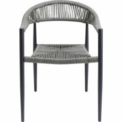 Chair With Armrest Palma Grey Sandalye