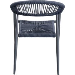 Chair with Armrest Palma Dark Blue Sandalye