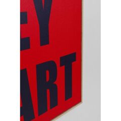 Framed Picture Need Money 80x80cm