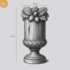 Zenna Eskitme Dekoratif Vazo