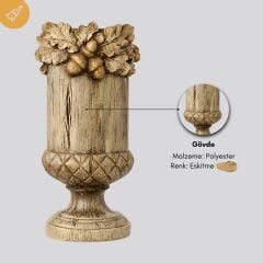 Zenna Eskitme Dekoratif Vazo