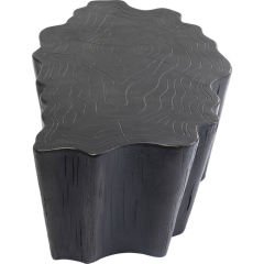 Tree Stump Siyah Sehpa