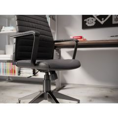 Labora Yüksek Siyah Ofis Sandalyesi