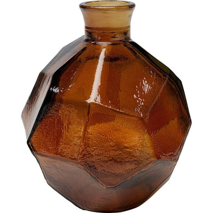 Vase Origami Brown 18cm