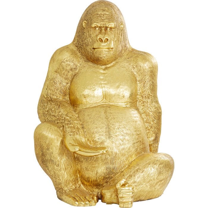 Gorilla Gold XXL Dekoratif Figür
