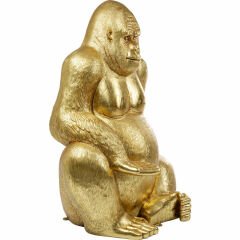 Shiny Gorilla Silver Dekoratif Obje 80cm