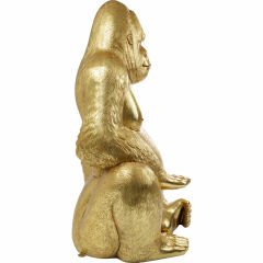 Shiny Gorilla Silver Dekoratif Obje 80cm