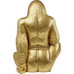 Shiny Gorilla Silver Dekoratif Obje 80cm