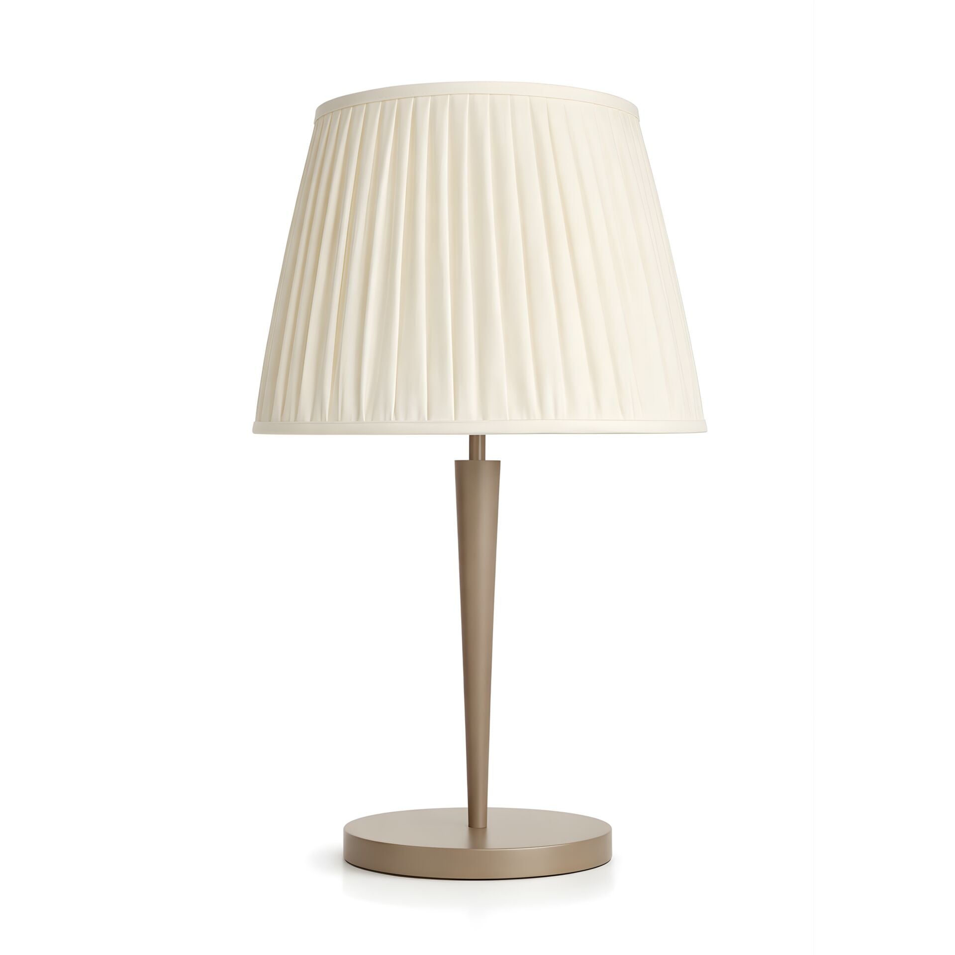 Kael Bej Gövde Krem Başlık Dekoratif Abajur