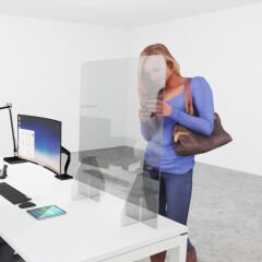 Hygiene protection basic acrylic 80*60*25