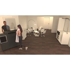 Hygiene protection basic acrylic 80*60*25