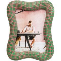 Picture Frame Wavy Green 13x18cm