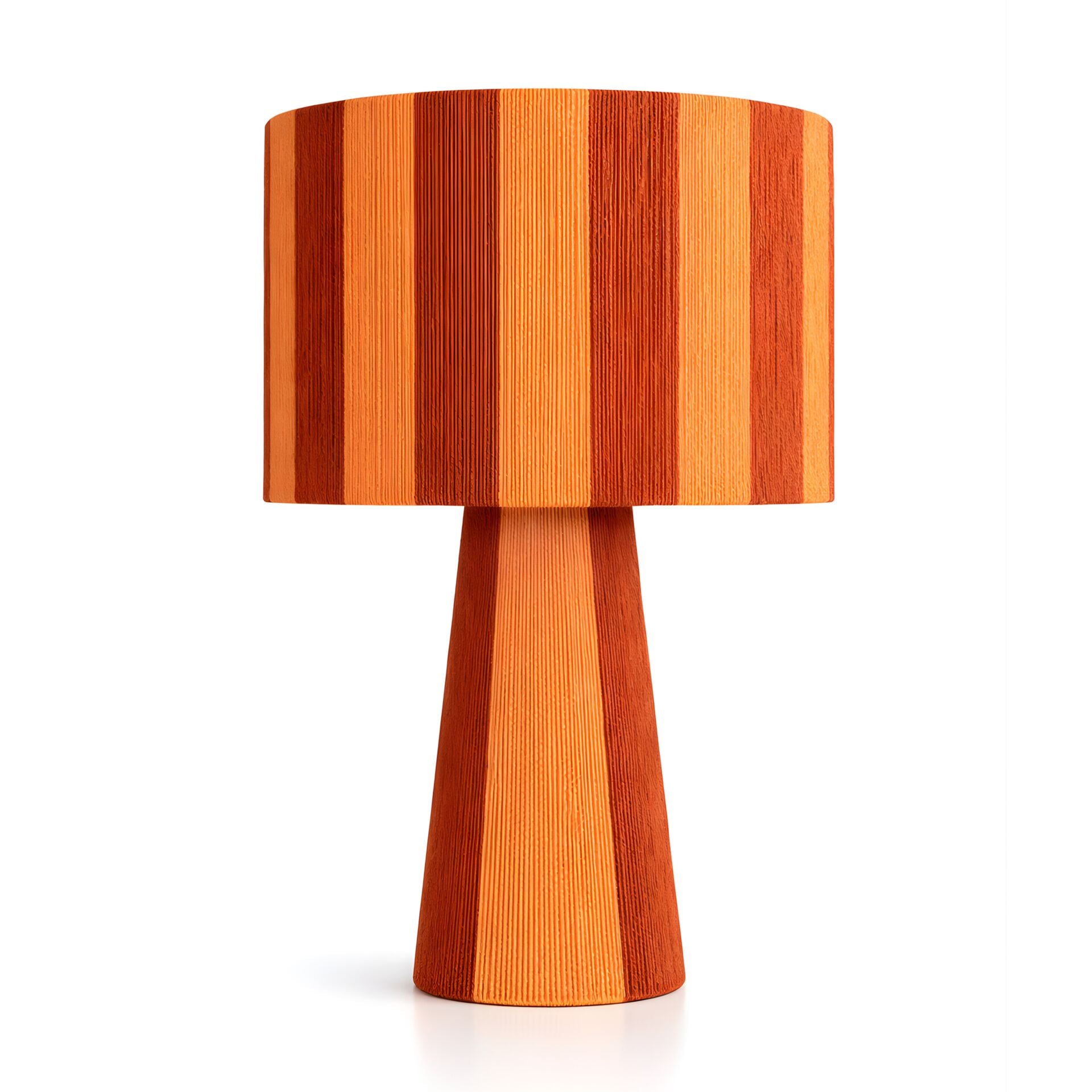 Denle Kiremit Turuncu Dekoratif Abajur