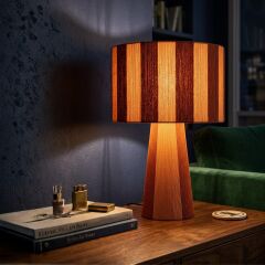 Denle Kiremit Turuncu Dekoratif Abajur