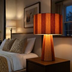 Denle Kiremit Turuncu Dekoratif Abajur