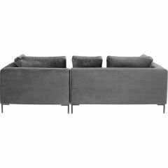 Gianni Small Velvet Grey Right Köşe Kanepe