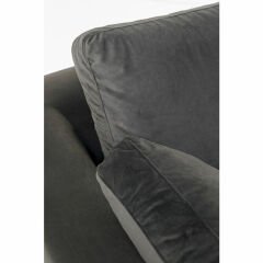 Gianni Small Velvet Grey Right Köşe Kanepe