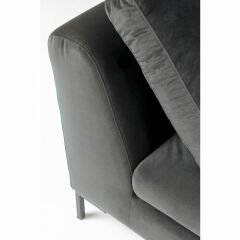 Gianni Small Velvet Grey Right Köşe Kanepe