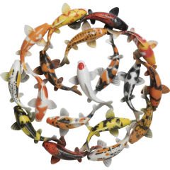 School of Koi Colore Duvar Objesi 102cm