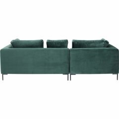 Sofa Gianni Kadife Koyu Yeşil Sol Köşe Takımı