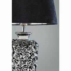 Rose Silver Seramik Masa Lambası
