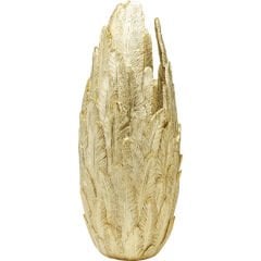 Feathers Gold Porselen Vazo