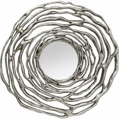 Twiggy Gümüş Wall Mirror