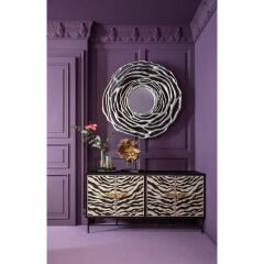 Twiggy Gümüş Wall Mirror