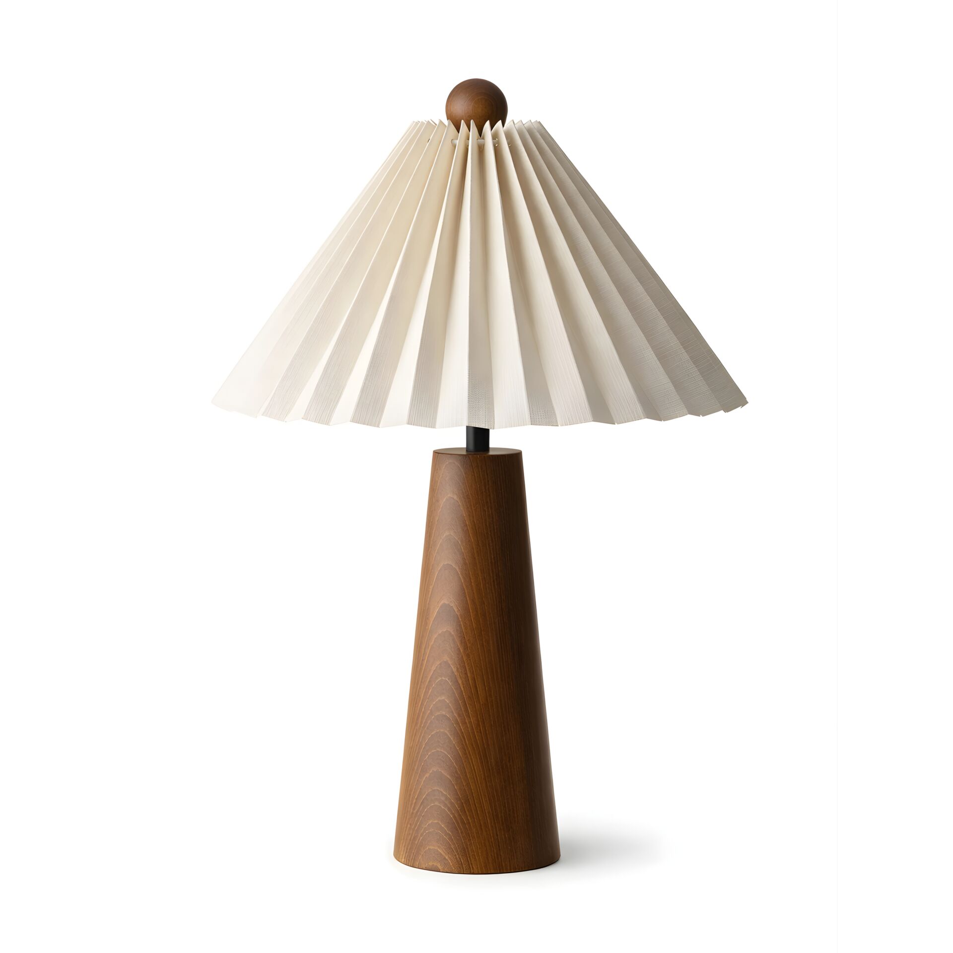 Elara Kahverengi Gövde Krem Başlık Dekoratif Abajur