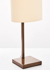 Abajur Kahverengi Gövdeli / Bej Şapkalı