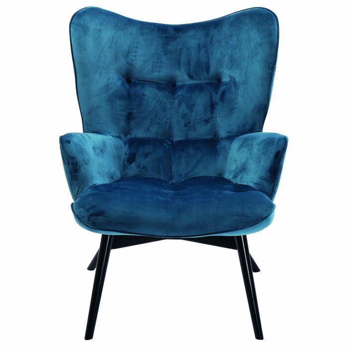 Black Vicky Velvet Bluegreen Masif Berjer