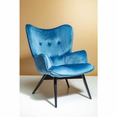 Black Vicky Velvet Bluegreen Masif Berjer