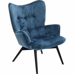 Black Vicky Velvet Bluegreen Masif Berjer