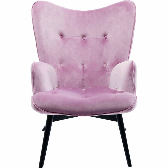 Black Vicky Velvet Mauve Masif Berjer