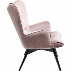 Black Vicky Velvet Mauve Masif Berjer