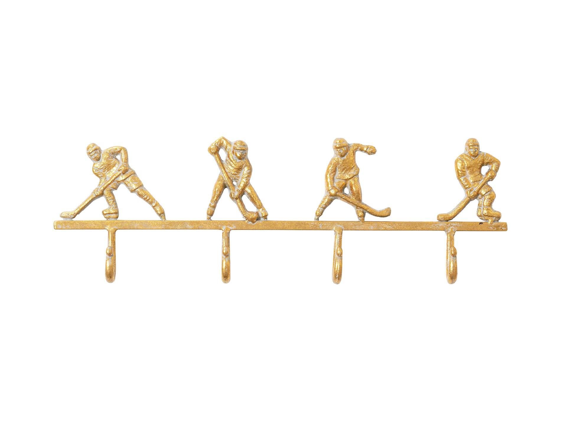 Ice Hockey Wall Hanger Gold