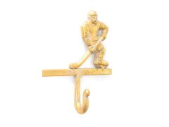 Ice Hockey Wall Hanger Gold