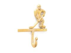 Ice Hockey Wall Hanger Gold